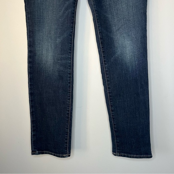 Old Navy Straight Leg Mid Rise Dark Rinse Denim Jeans Size 4 Regular - Picture 4 of 16